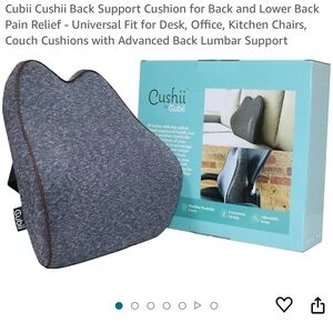 Grey Cubii Cushii for Lower Back Support BRAND NEW